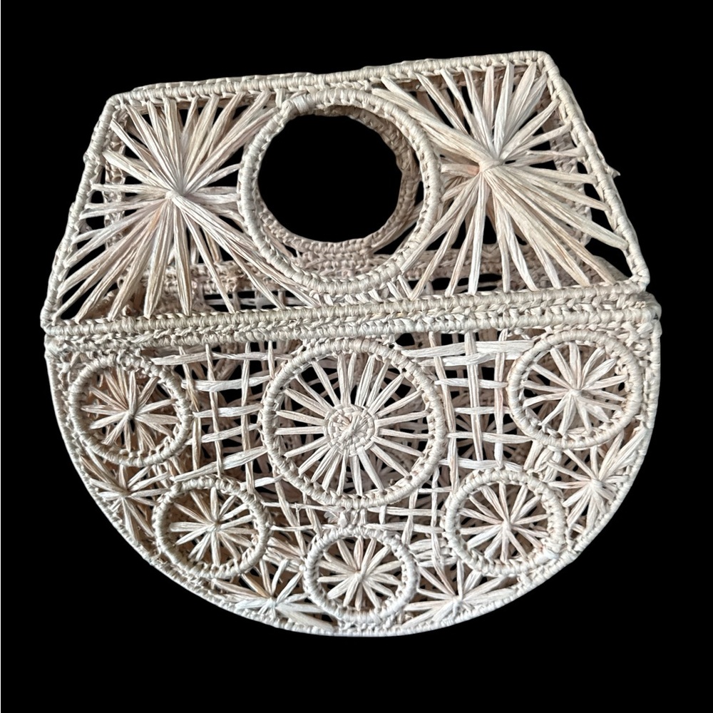 GOOD HART Woven Straw Handbag by Matilda Jane Cape Charles NWOT